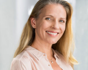 woman smiling