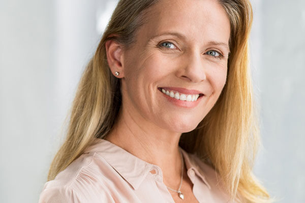 woman smiling
